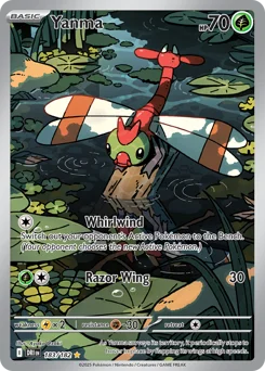 Yanma Pokemon card from Destined Rivals, card number 183