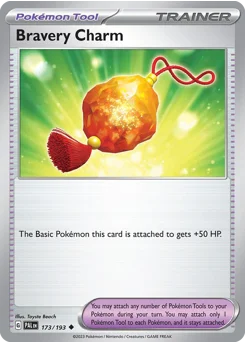 Bravery Charm Pokemon card from Paldea Evolved, card number 173