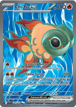 Chi-Yu ex Pokemon card from Paldea Evolved, card number 234