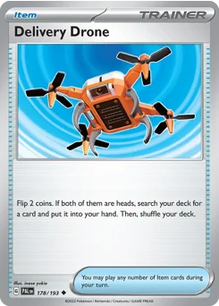 Delivery Drone Pokemon card from Paldea Evolved, card number 178