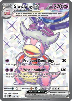 Slowking ex Pokemon card from Paldea Evolved, card number 238
