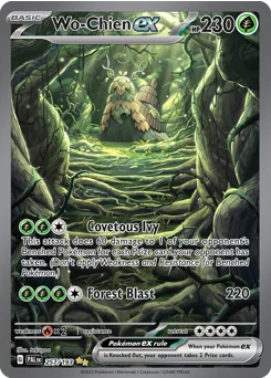 Wo-Chien ex Pokemon card from Paldea Evolved, card number 257