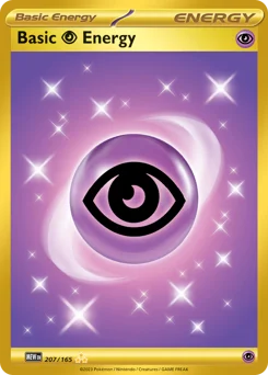 Basic Psychic Energy Pokemon card from 151, card number 207