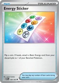 Energy Sticker Pokemon card from 151, card number 159