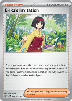 Erika's Invitation Pokemon card from 151, card number 160