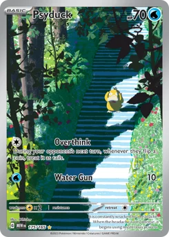 Psyduck Pokemon card from 151, card number 175