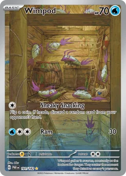 Wimpod Pokemon card from Paradox Rift, card number 191