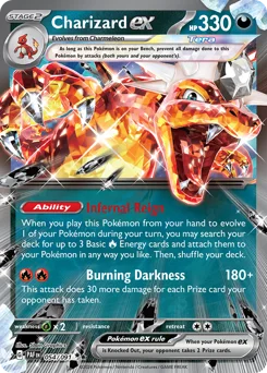 Charizard ex Pokemon card from Paldean Fates, card number 54