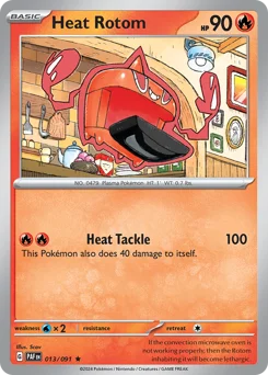 Heat Rotom Pokemon card from Paldean Fates, card number 13