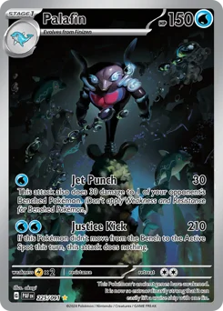 Palafin Pokemon card from Paldean Fates, card number 225