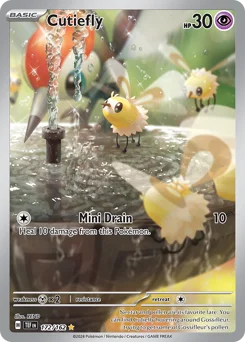 Cutiefly Pokemon card from Temporal Forces, card number 172