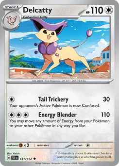 Delcatty Pokemon card from Temporal Forces, card number 131