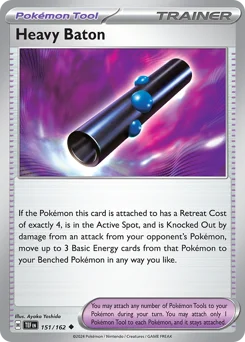 Heavy Baton Pokemon card from Temporal Forces, card number 151