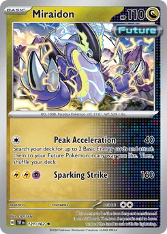 Miraidon Pokemon card from Temporal Forces, card number 121