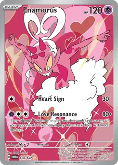 Enamorus Pokemon card from Twilight Masquerade, card number 180