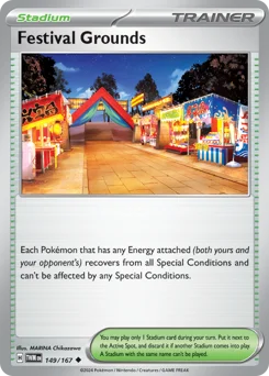 Festival Grounds Pokemon card from Twilight Masquerade, card number 149
