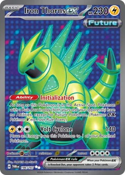 Iron Thorns ex Pokemon card from Twilight Masquerade, card number 196