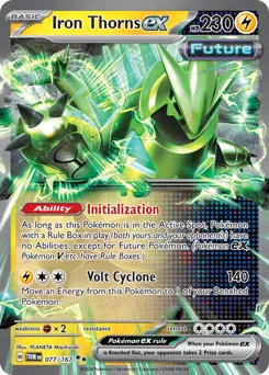 Iron Thorns ex Pokemon card from Twilight Masquerade, card number 77