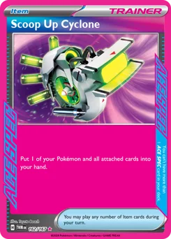 Scoop Up Cyclone Pokemon card from Twilight Masquerade, card number 162