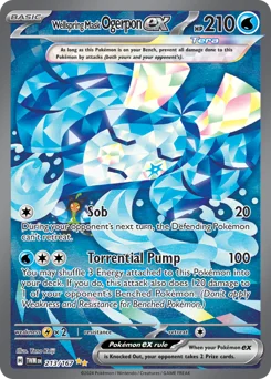 Wellspring Mask Ogerpon ex Pokemon card from Twilight Masquerade, card number 213