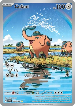 Cufant Pokemon card from Shrouded Fable, card number 76
