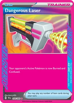 Dangerous Laser Pokemon card from Shrouded Fable, card number 58