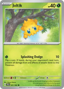 Joltik Pokemon card from Shrouded Fable, card number 1