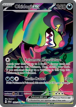 Okidogi ex Pokemon card from Shrouded Fable, card number 90