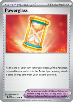 Powerglass Pokemon card from Shrouded Fable, card number 63