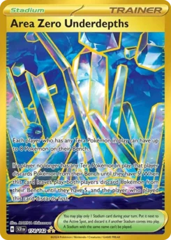 Area Zero Underdepths Pokemon card from Stellar Crown, card number 174