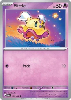 Flittle Pokemon card from Stellar Crown, card number 68