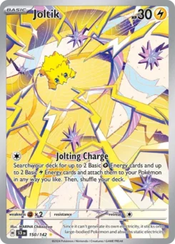 Joltik Pokemon card from Stellar Crown, card number 150