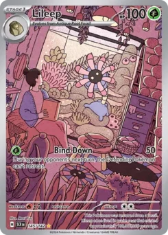 Lileep Pokemon card from Stellar Crown, card number 145