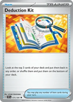 Deduction Kit Pokemon card from Surging Sparks, card number 171