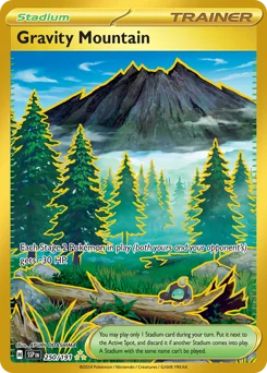 Gravity Mountain Pokemon card from Surging Sparks, card number 250