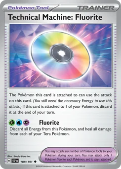 Technical Machine: Fluorite Pokemon card from Surging Sparks, card number 188