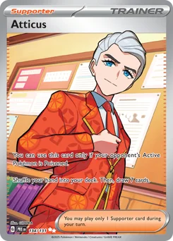 Atticus Pokemon card from Prismatic Evolutions, card number 134