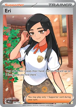 Eri Pokemon card from Prismatic Evolutions, card number 136