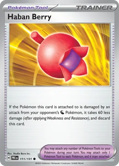 Haban Berry Pokemon card from Prismatic Evolutions, card number 111