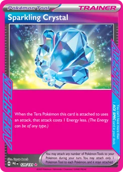 Sparkling Crystal Pokemon card from Prismatic Evolutions, card number 129