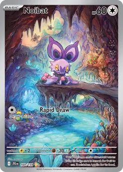 Noibat Pokemon card from Journey Together, card number 169