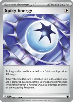 Spiky Energy Pokemon card from Journey Together, card number 159