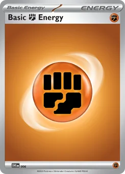 Basic Fighting Energy Pokemon card from Scarlet & Violet Energies, card number 6