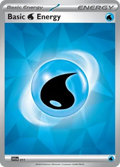 Basic Water Energy Pokemon card from Scarlet & Violet Energies, card number 11