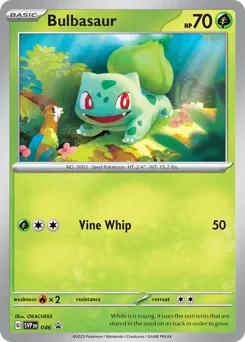 Bulbasaur Pokemon card from Scarlet & Violet Black Star Promos, card number 46