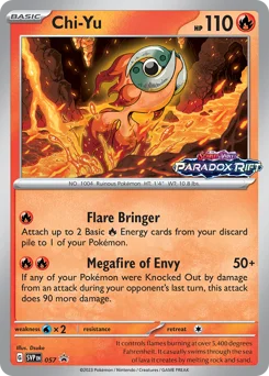 Chi-Yu Pokemon card from Scarlet & Violet Black Star Promos, card number 57