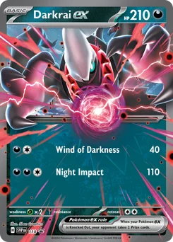 Darkrai ex Pokemon card from Scarlet & Violet Black Star Promos, card number 110