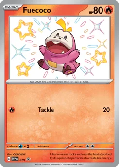 Fuecoco Pokemon card from Scarlet & Violet Black Star Promos, card number 79