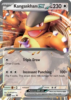 Kangaskhan ex Pokemon card from Scarlet & Violet Black Star Promos, card number 55