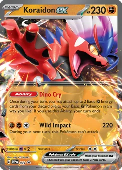 Koraidon ex Pokemon card from Scarlet & Violet Black Star Promos, card number 29